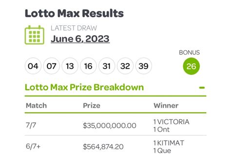 lotto max extra payout.